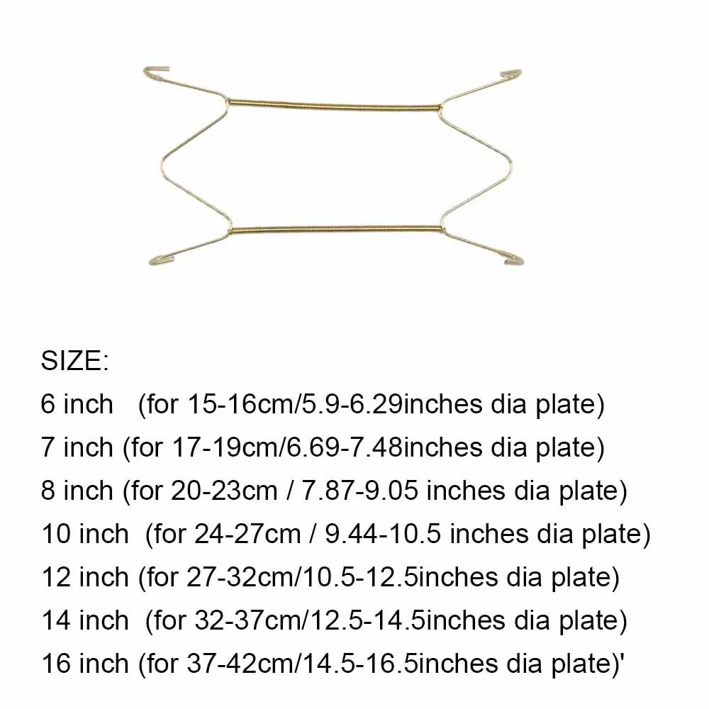 Plat suspendu de 6/7/8/10/12/14/16 pouces
