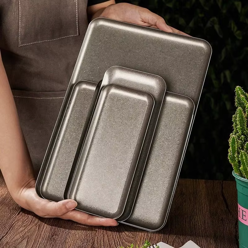 Plats carrés en acier inoxydable 304