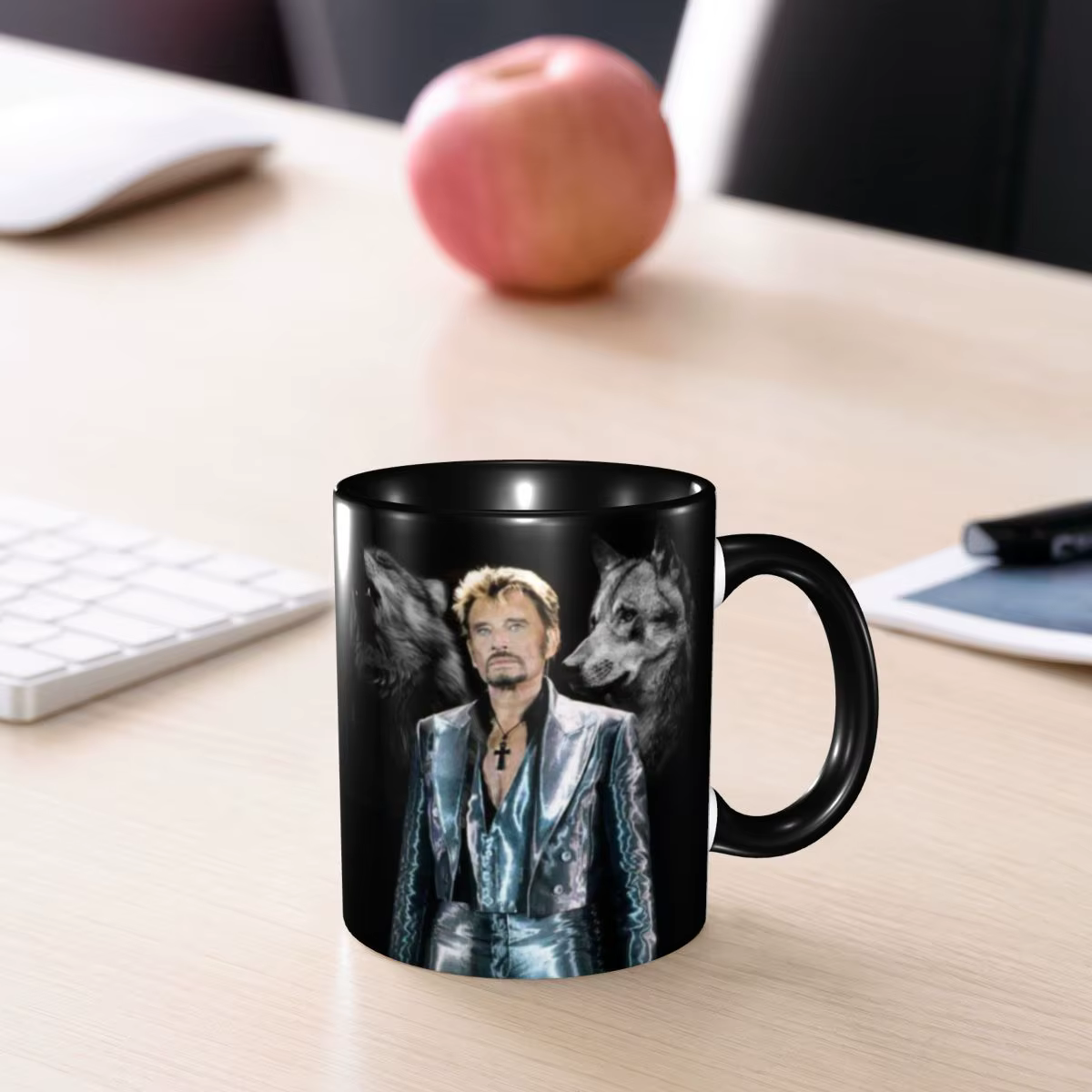 Johnny Hallyday – tasse de chanteur de musique