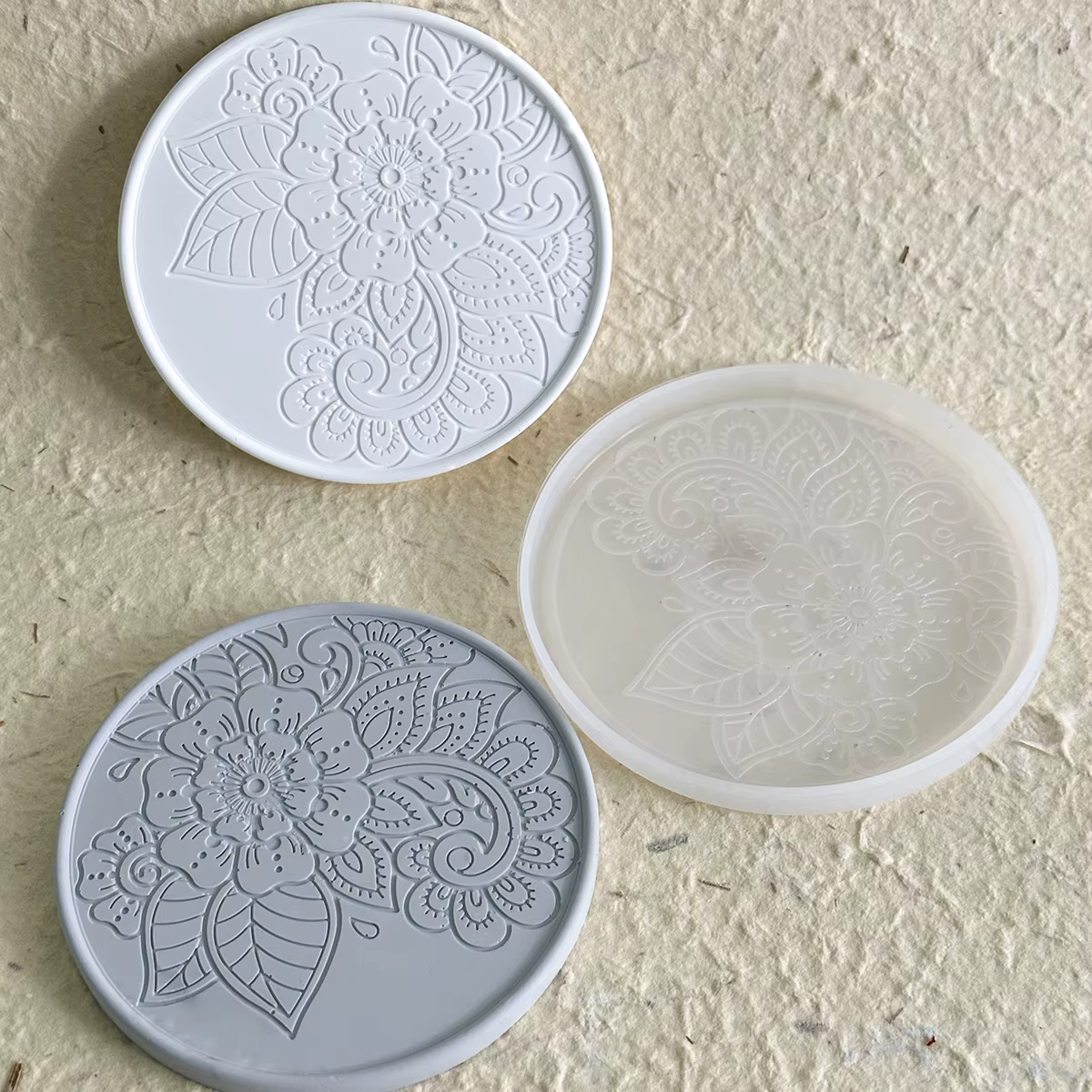 Moule rond en Silicone pour dessous de verre