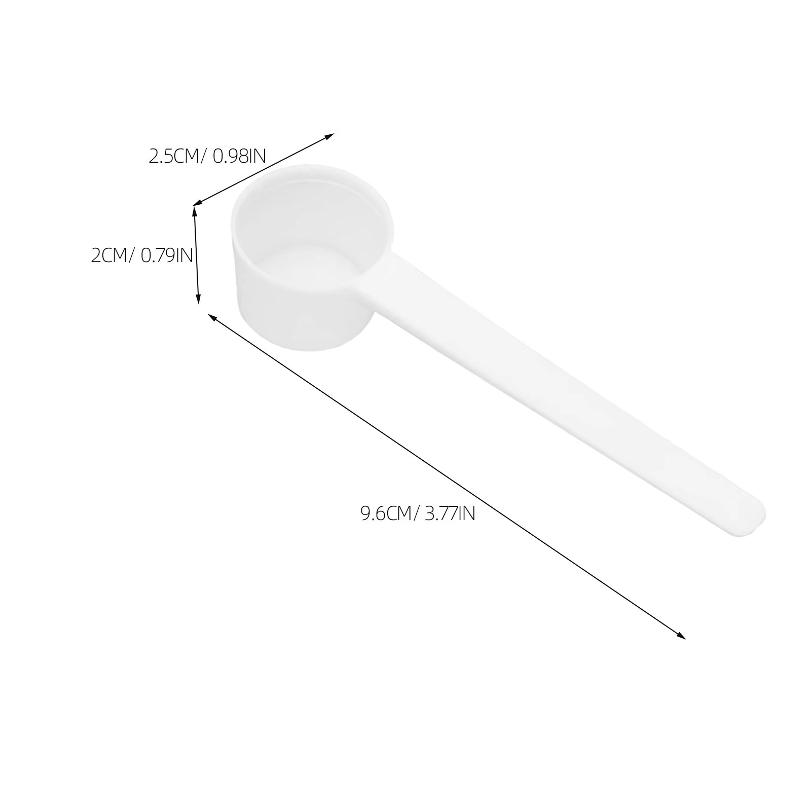 50 cuillères doseuses pour lait en poudre, portables, pour café, protéines en poudre, fournitures de mesure domestiques, cuillère de 5 grammes