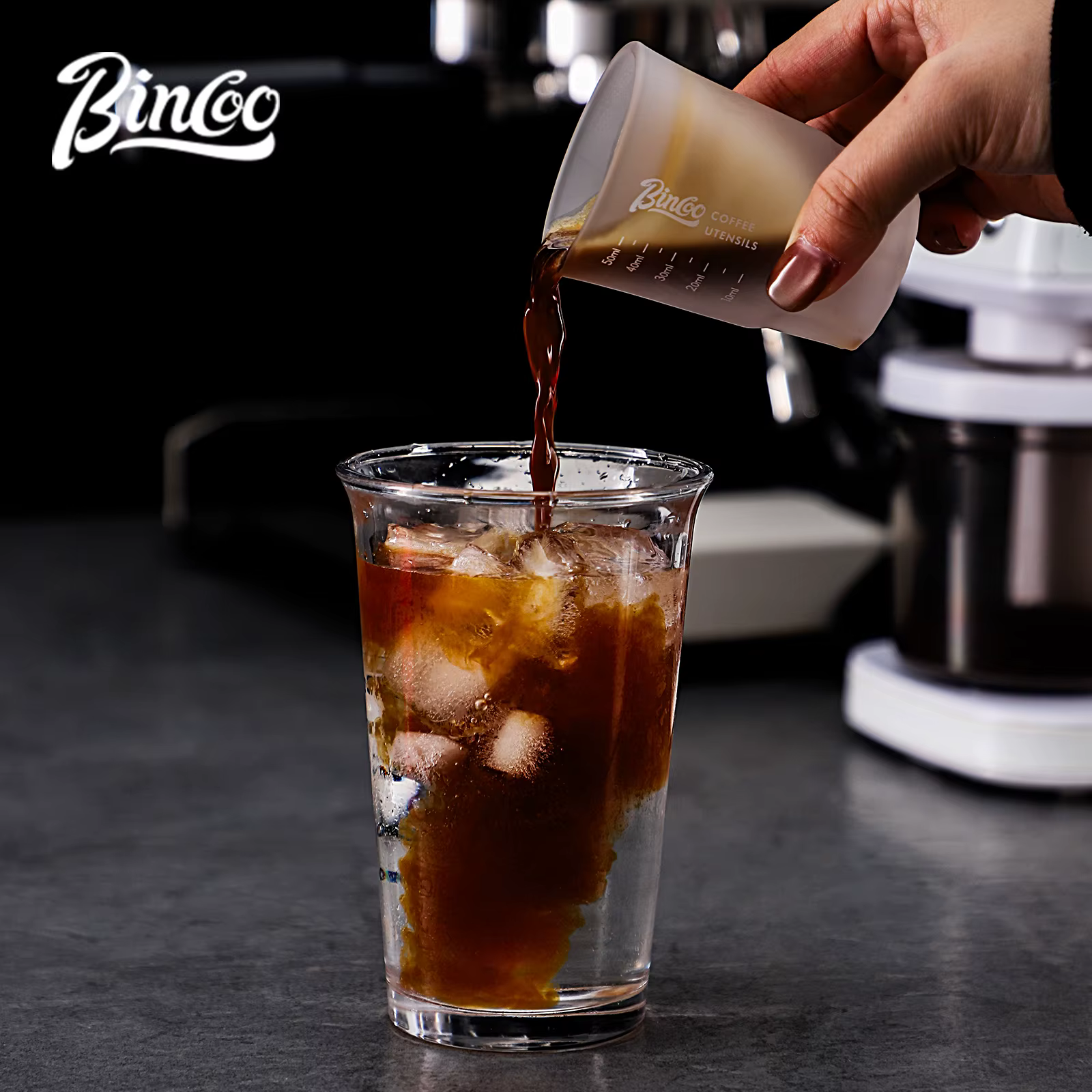 BINCOO 50ml verre à expresso tasse à mesurer verres à Shot clair tasses à café ensemble