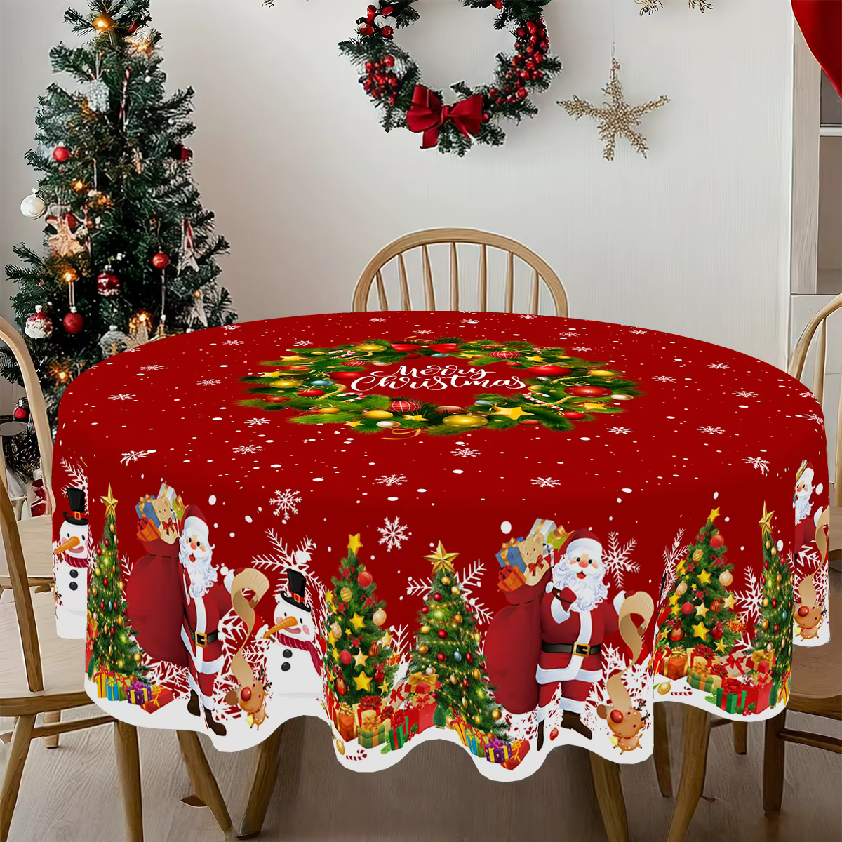 Nappe de Noël Décoration de fête