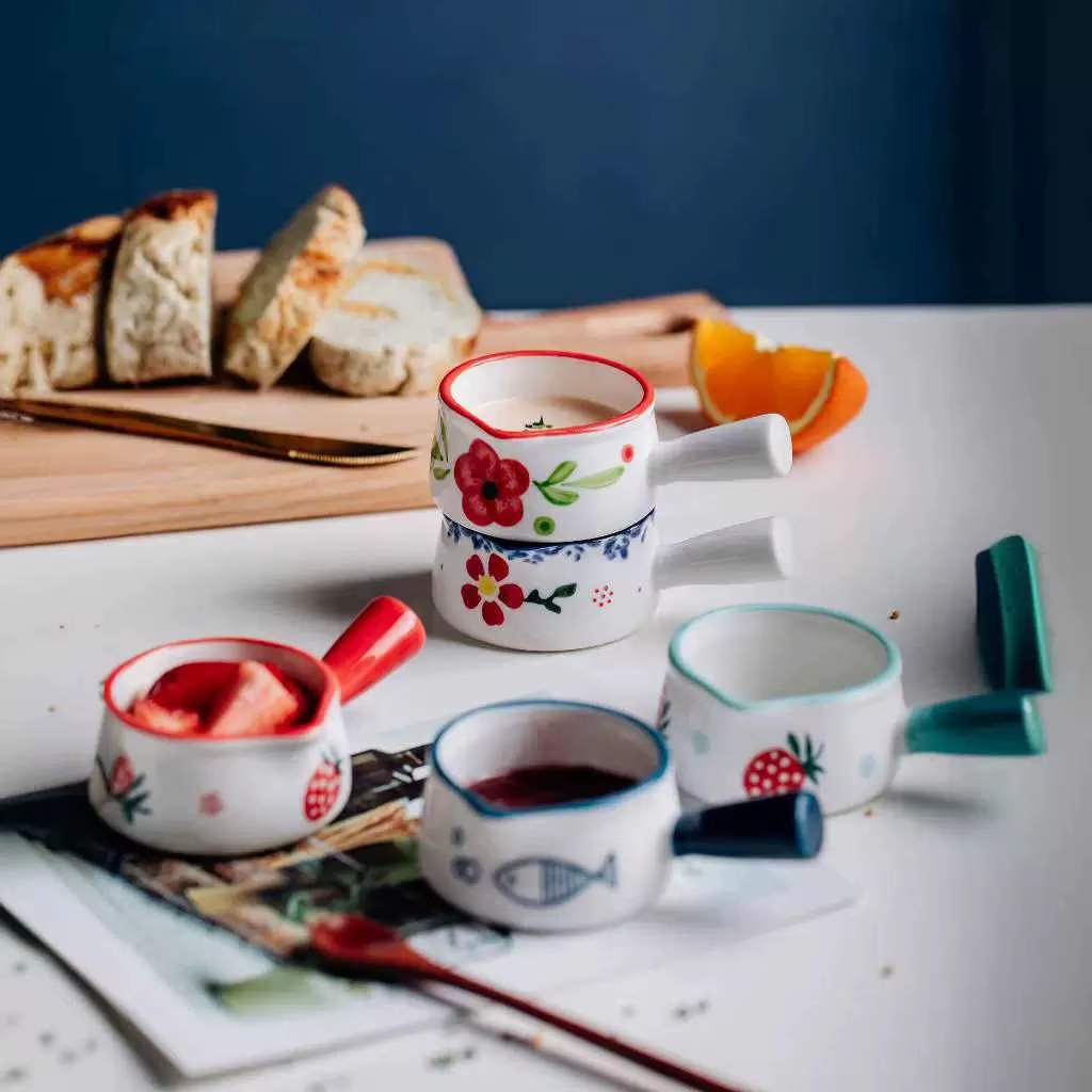 Mini pot à lait en céramique avec poignée
