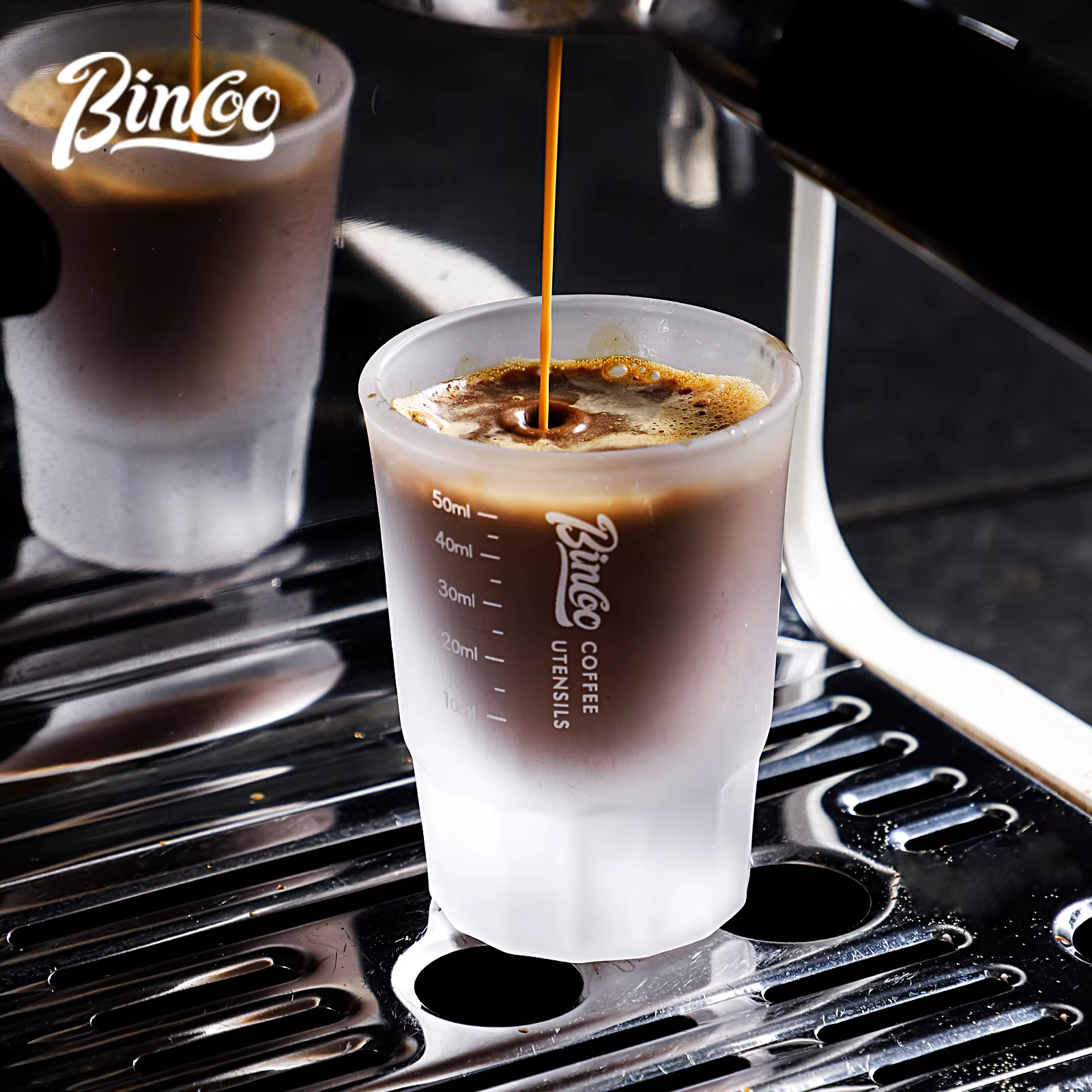 BINCOO 50ml verre à expresso tasse à mesurer verres à Shot clair tasses à café ensemble