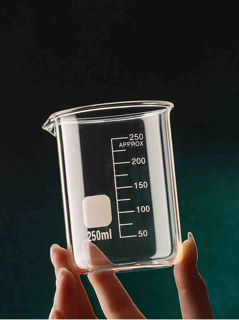 Grande Capacité Tasse à Mesurer en Verre de Haute Borosilicate Transparente Gobelet Gradué Résistant à la Chaleur Multifonctionnel