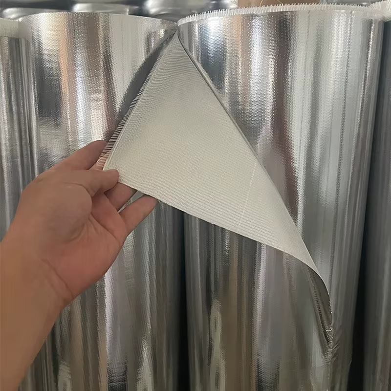Tissu en fibre de verre avec revêtement en aluminium, ignifuge, isolation haute température, imperméable, auto-adhésif