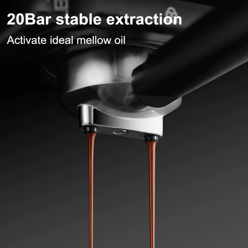 Pression de 20 bars, double extraction (chaud/froid)