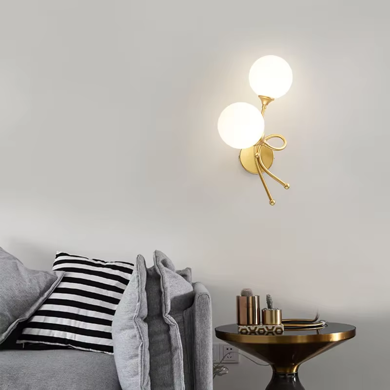 Applique Murale en Verre au Design Nordique Moderne, Luminaire Décoratif d'Nik, Idéal pour une Chambre à Coucher, un Salon, un Couloir