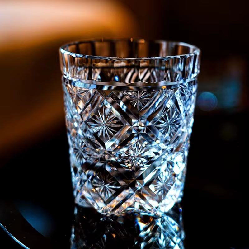 K9 verres à vin en cristal sculpter fleurs
