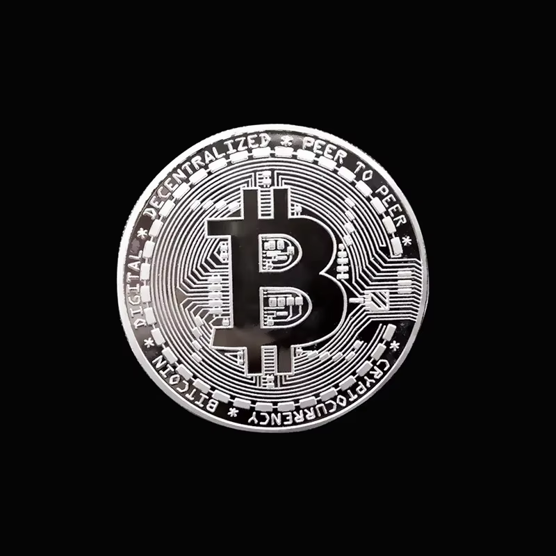 Pièce de monnaie Bitcoin plaquée or, Collection d'art à collectionner, cadeau commémoratif physique, Casascius Bit BTC, Imitation Antique en métal