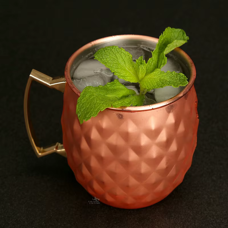 4 pièces 550ml Net moscou Mule cuivre tasses métal tasse