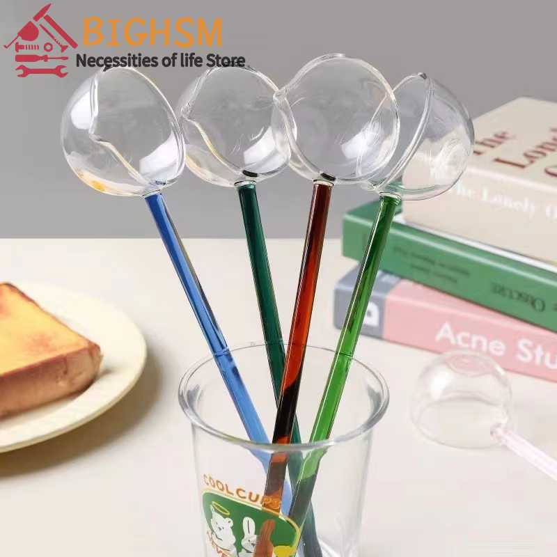 Cuillère en verre à dessert créative