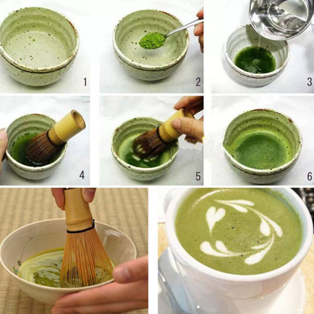 Fouet à Thé Matcha en Bambou