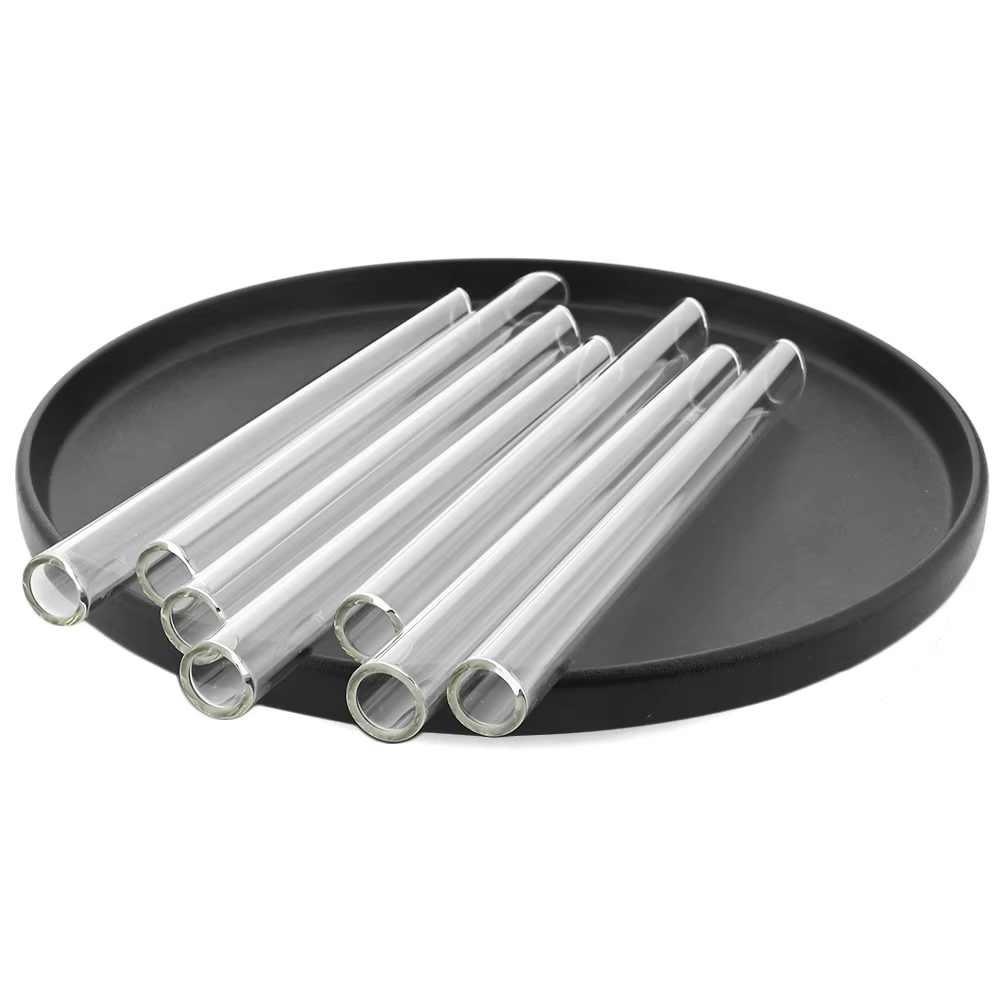 Pailles en verre borosilicaté réutilisables