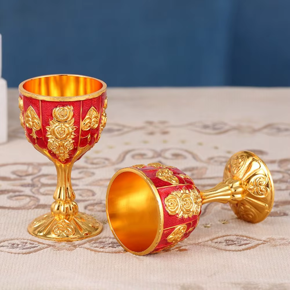 Verres à vin rétro créatifs