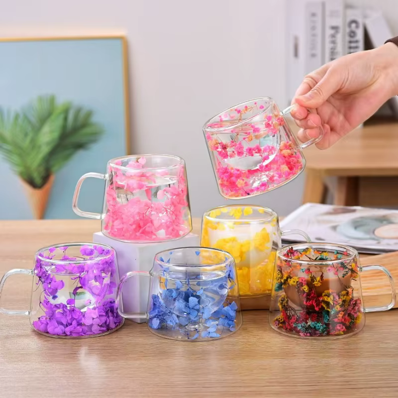 Tasse en verre à Double paroi de 200ml