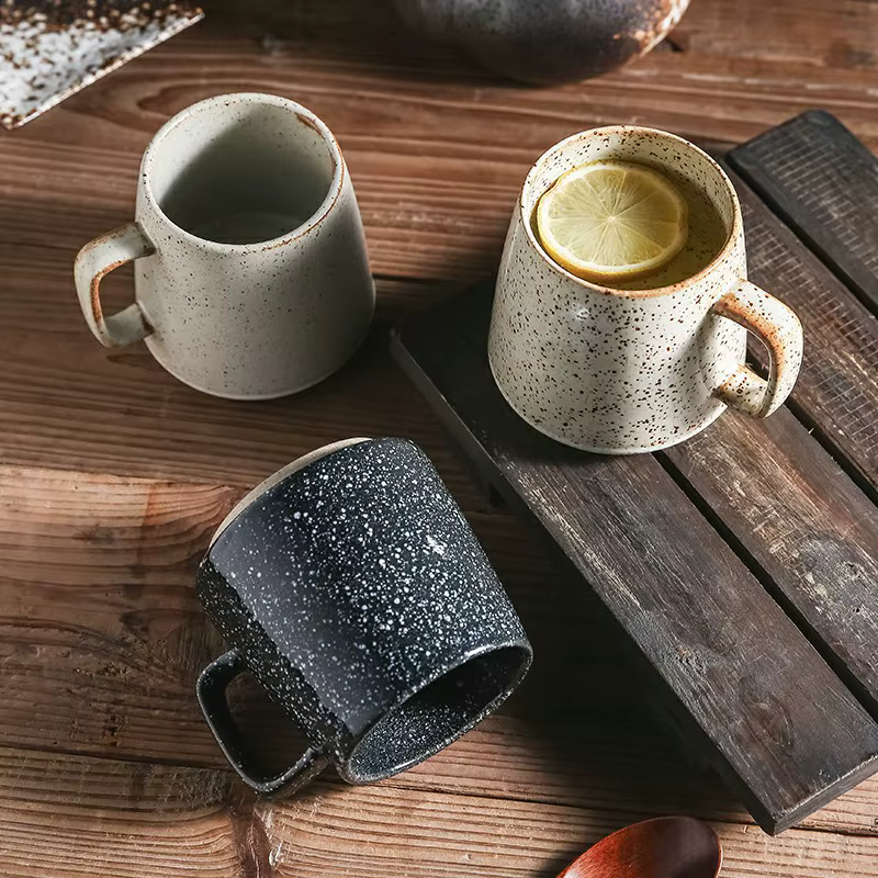 Tasse en céramique rétro créative japonaise de 350mL