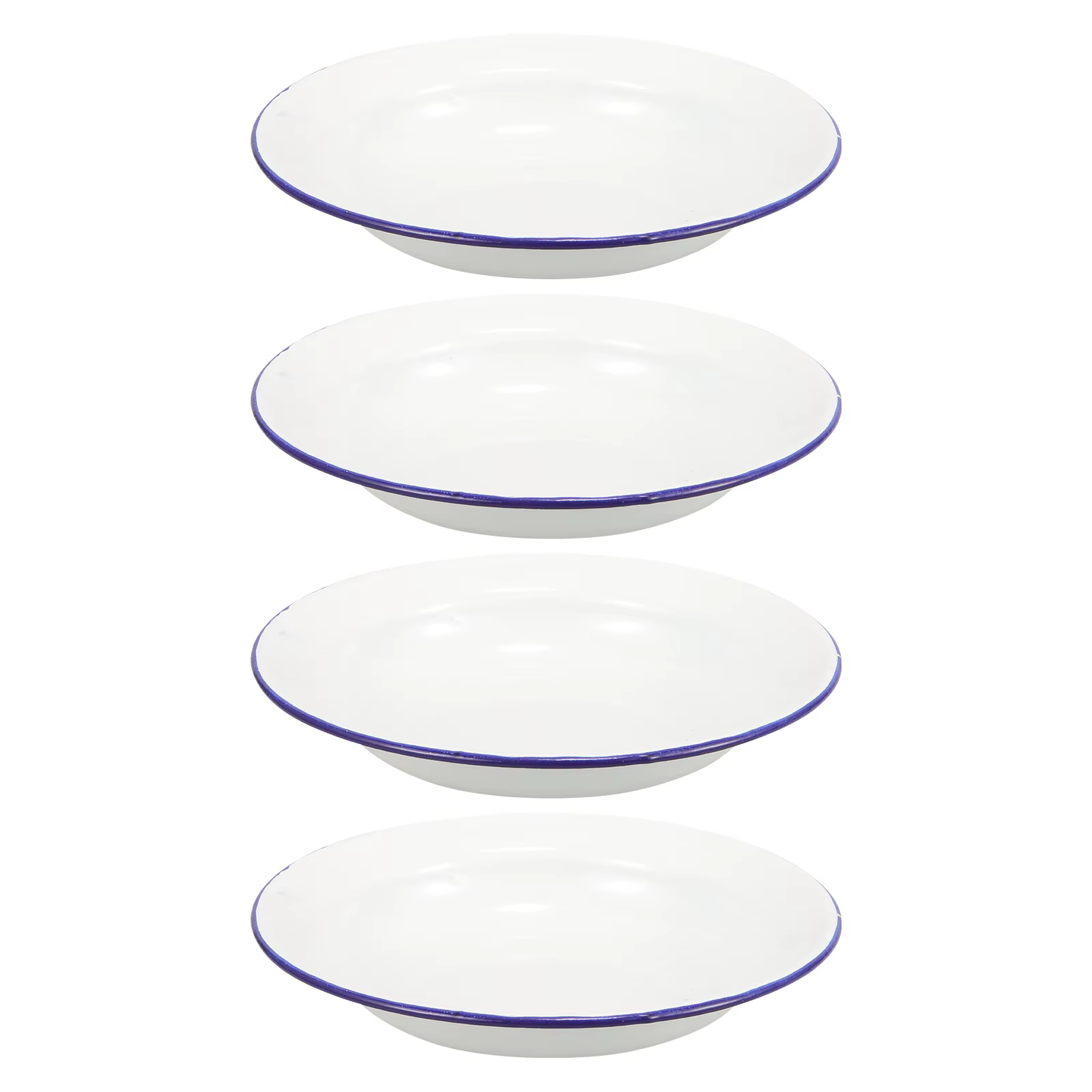 Assiettes en émail rétro