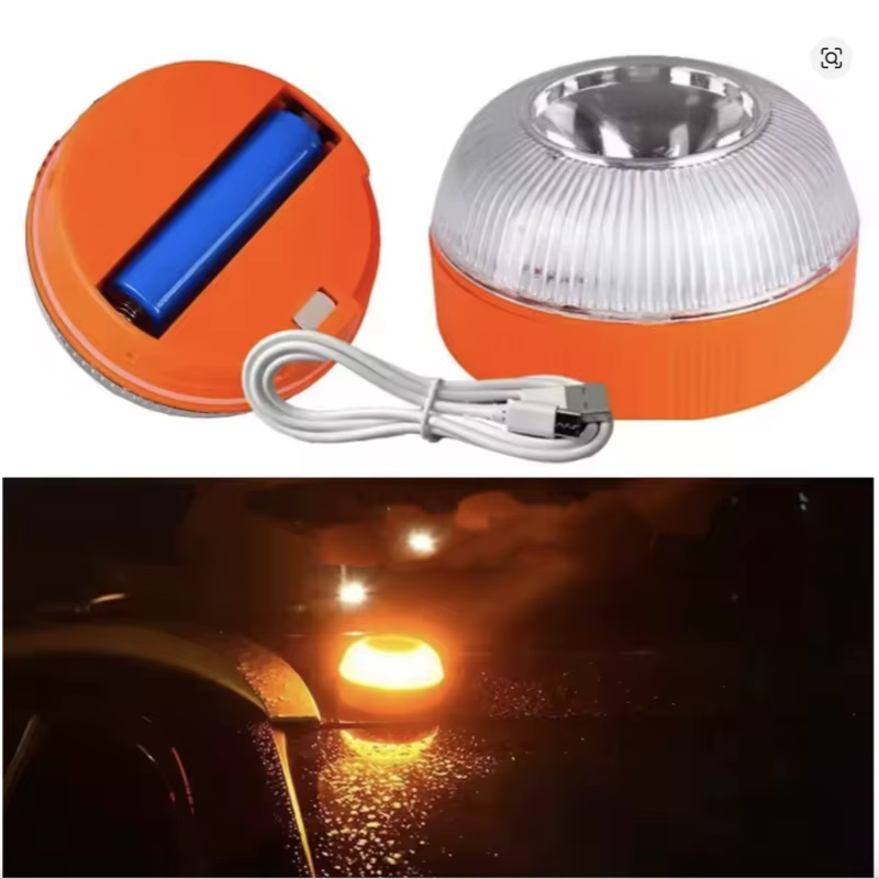 Balise d'urgence pour voiture, Rechargeable par USB, Induction magnétique, stroboscope automatique, clignotant, voyant d'avertissement, aide au Flash, lampe de signalisation de sécurité