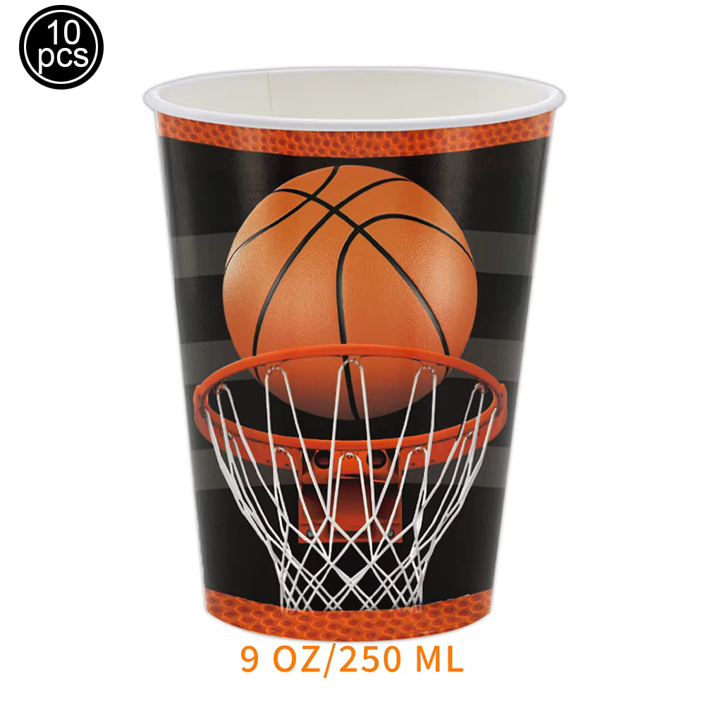 Vaisselle jetable de basket-ball
