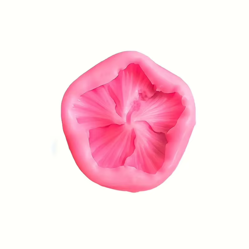 Ensemble de 4 moules en Silicone pour fleurs d'hibiscus