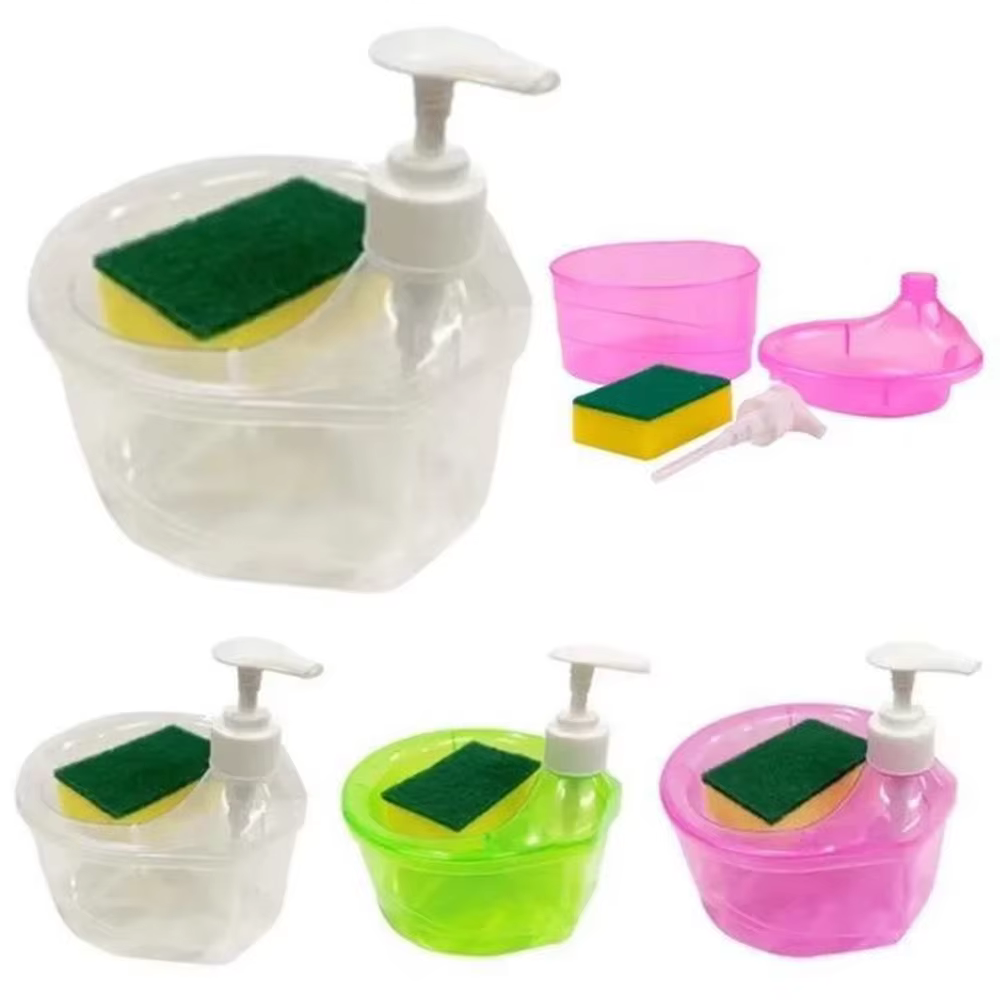Distributeur de liquide de vaisselle de cuisine créatif autonettoyant
