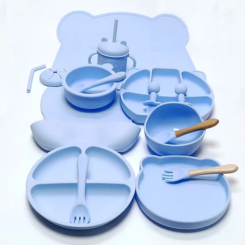 Ensemble d'ustensiles en silicone pour enfants