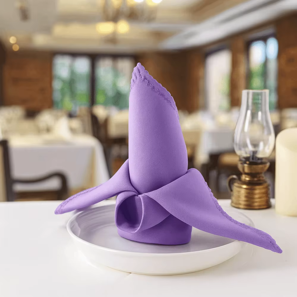 Serviettes de Table en Satin lavables et réutilisables