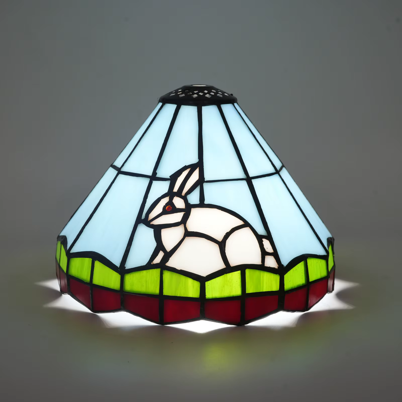 Abat-jour en verre moderne, abat-jour en verre coloré en forme de lapin, abat-jour de remplacement pour animaux mignons, abat-jour pour applique murale, abat-jour pour lampe suspendue