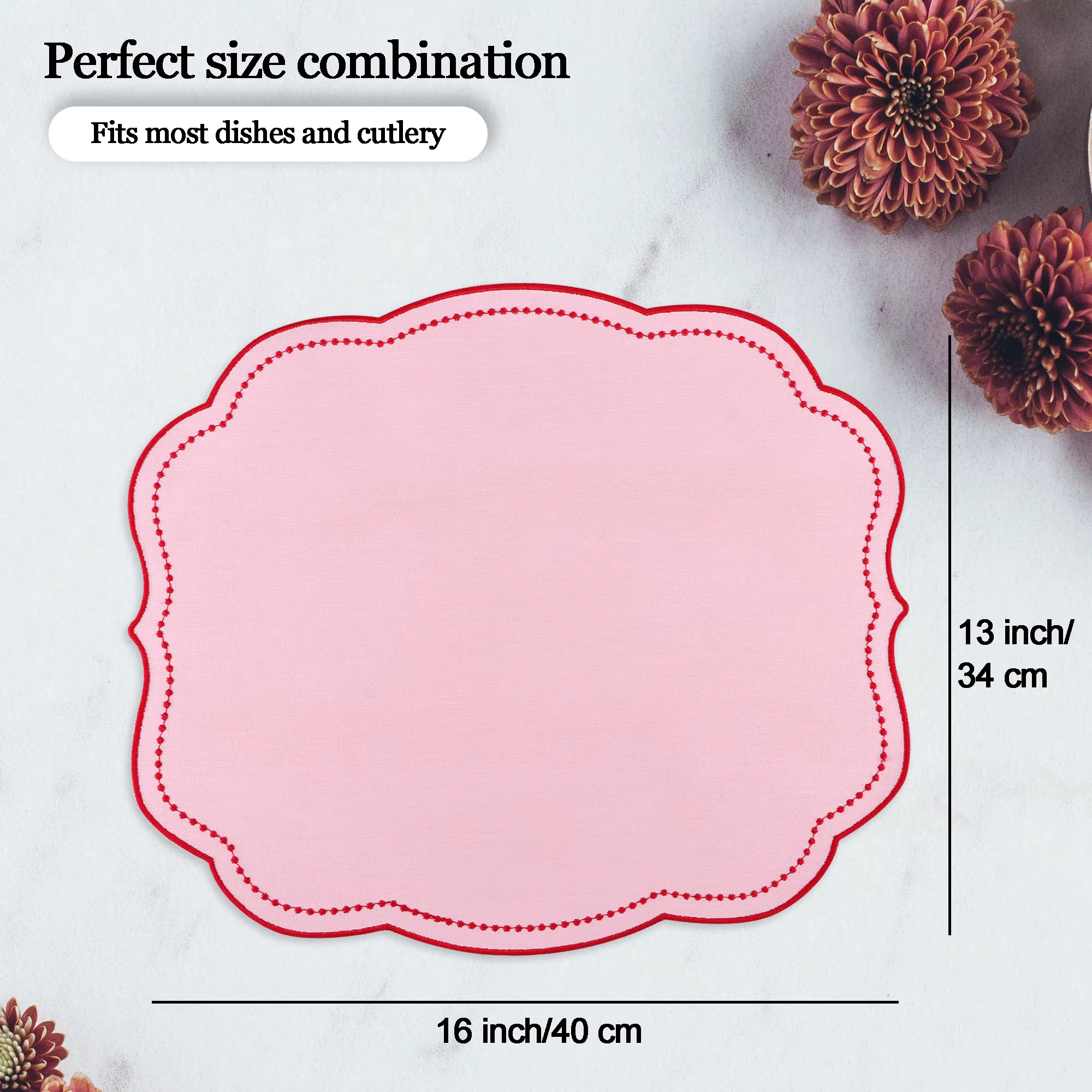 Ensemble de 4 sets de table en gingham
