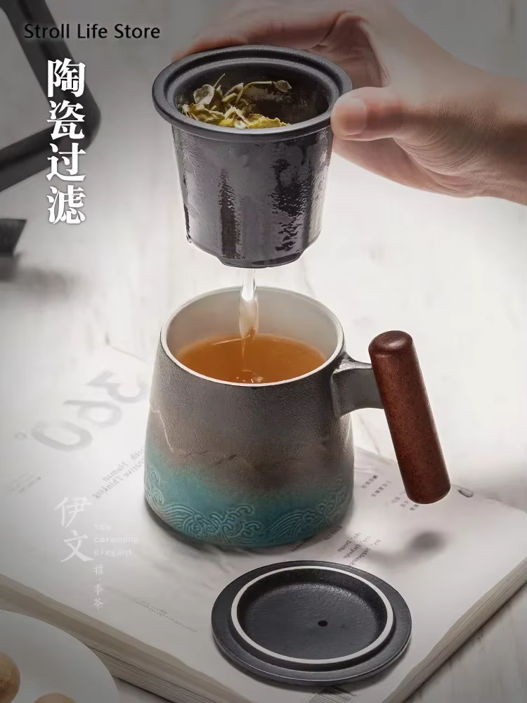 Tasse à café en céramique rétro