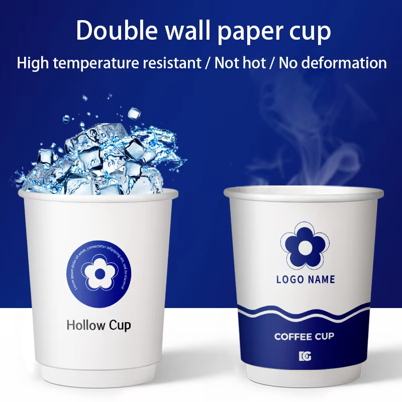 Tasses à Café à Double Paroi de 9oz et 1000 Pièces