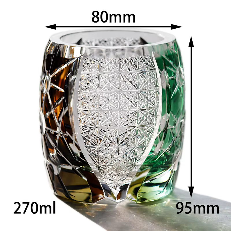 Verre à whisky en cristal japonais fait à la main