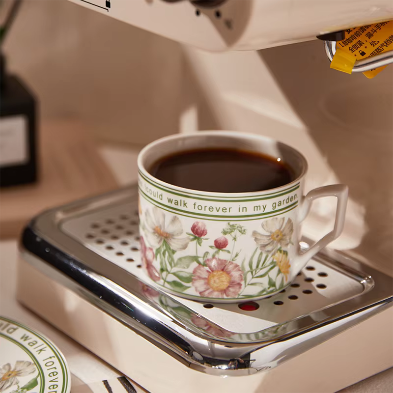 Ensemble de tasses à thé et soucoupes Vintage français de 260ml