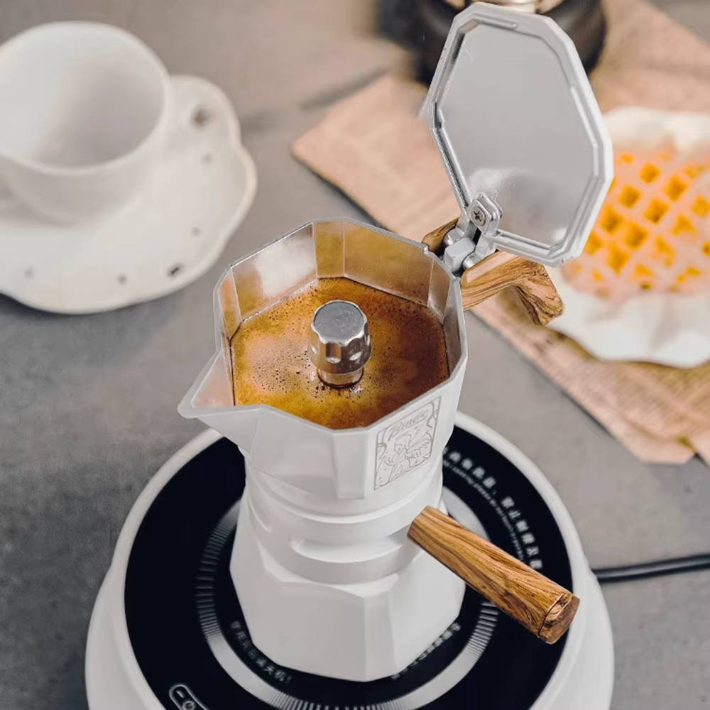 Pot Moka à Double Valve à température constante
