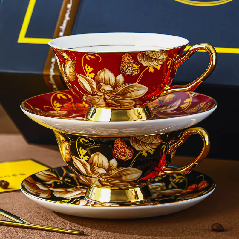 Tasse à café en porcelaine de style palais européen
