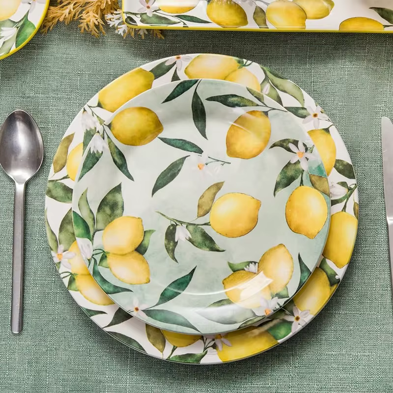 Assiette Créative en Céramique Style Citron pour Cuisine Maison