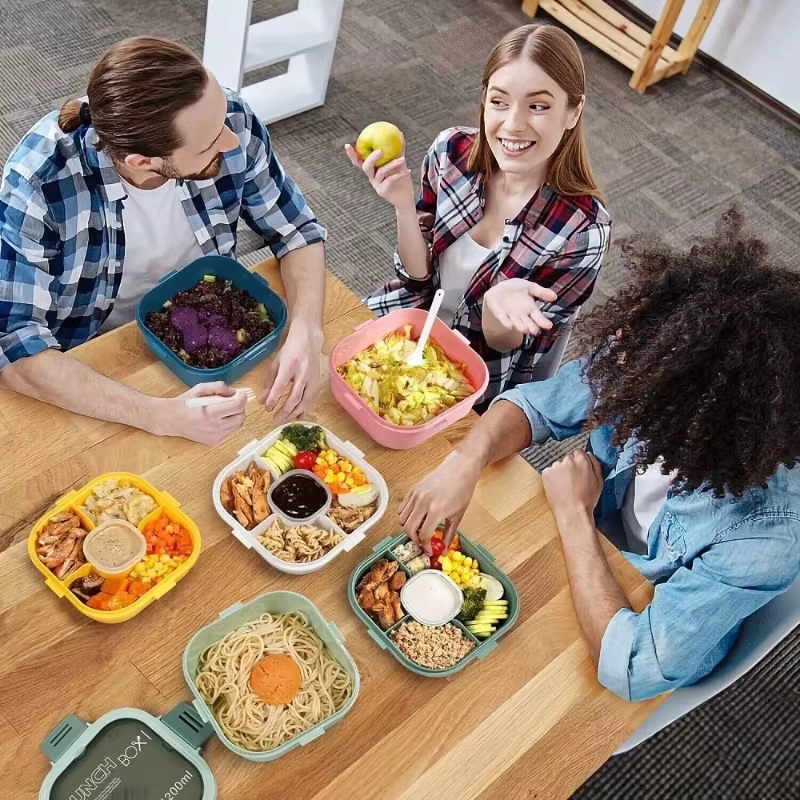 Conteneur à salade tout-en-un - Grand saladier