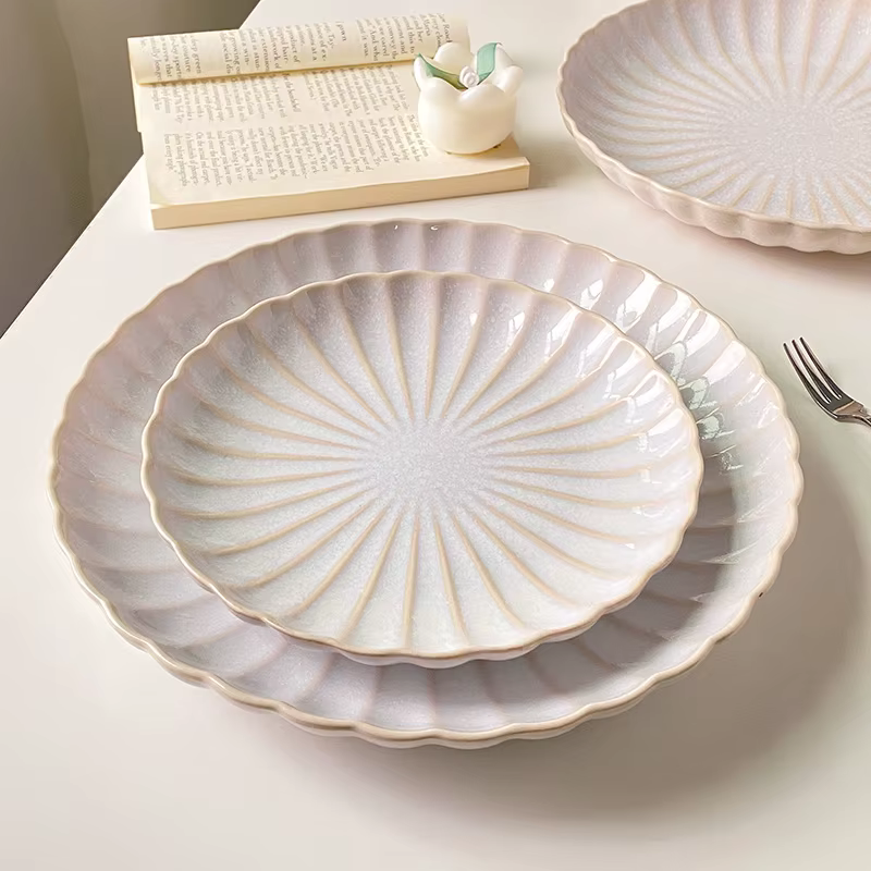 Assiettes de Style Premium, plats ménagers, pâtes en céramique, assiettes à Steak de Style européen