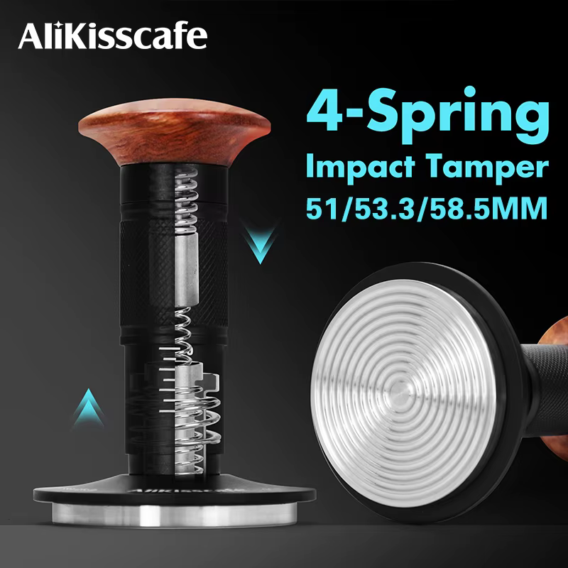 Café doseur Impact 4 ressort pression constante 30lb calibré 51mm 53.3mm 58.5mm expresso accessoires Barista outil