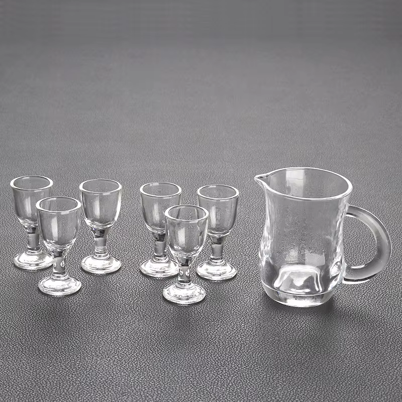 Ensemble de verres à vin avec poignée de 120ml
