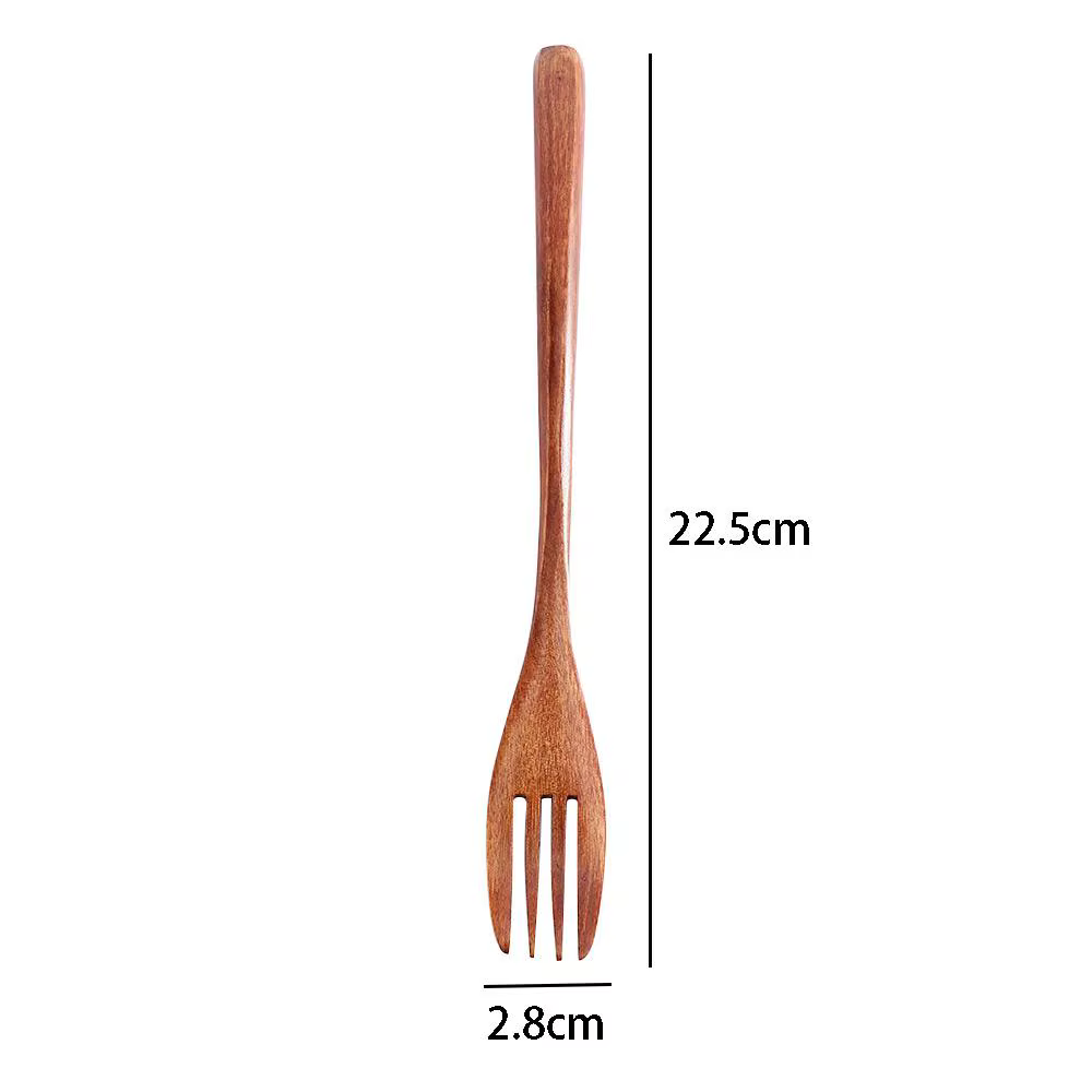Salade de cuisine cuisson bois écologique naturel couverts fourchettes