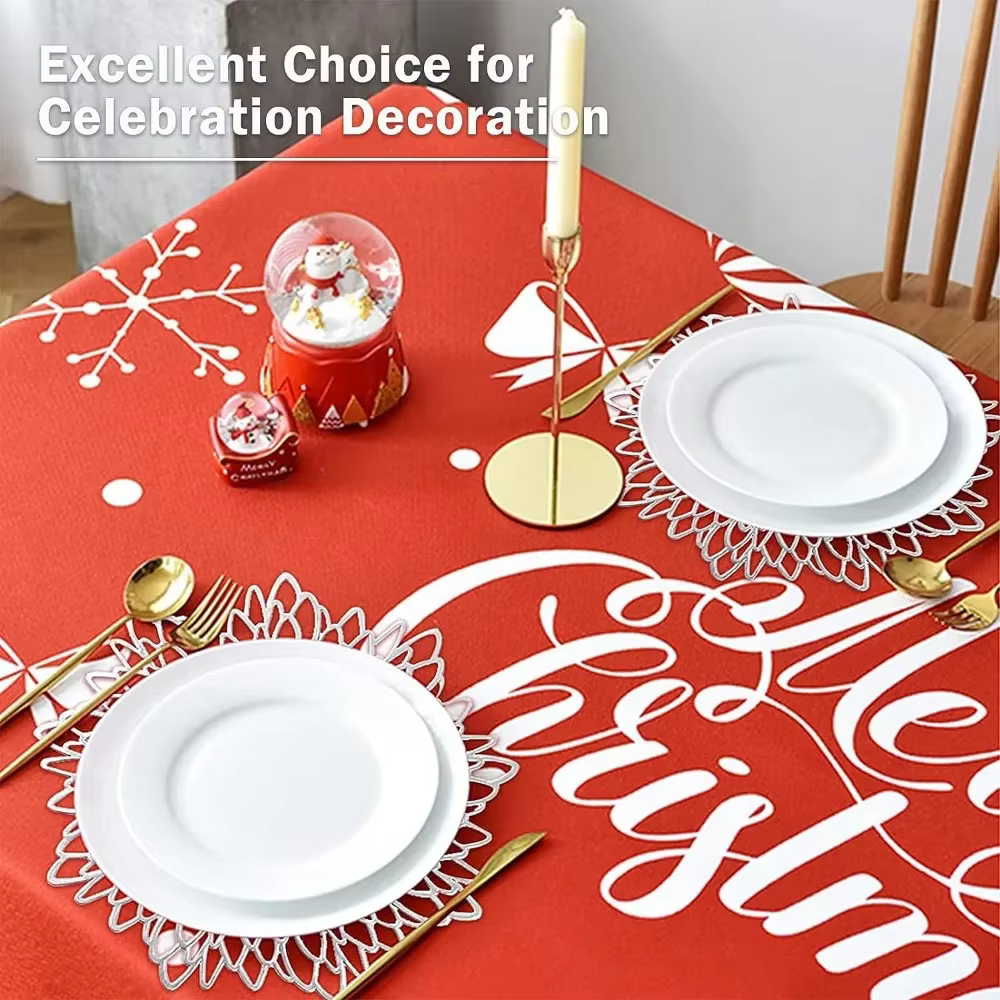 Set de 6 sets de table ronds en vinyle