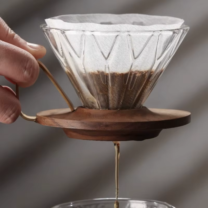 Papier filtre à café, filtre en papier conique jetable