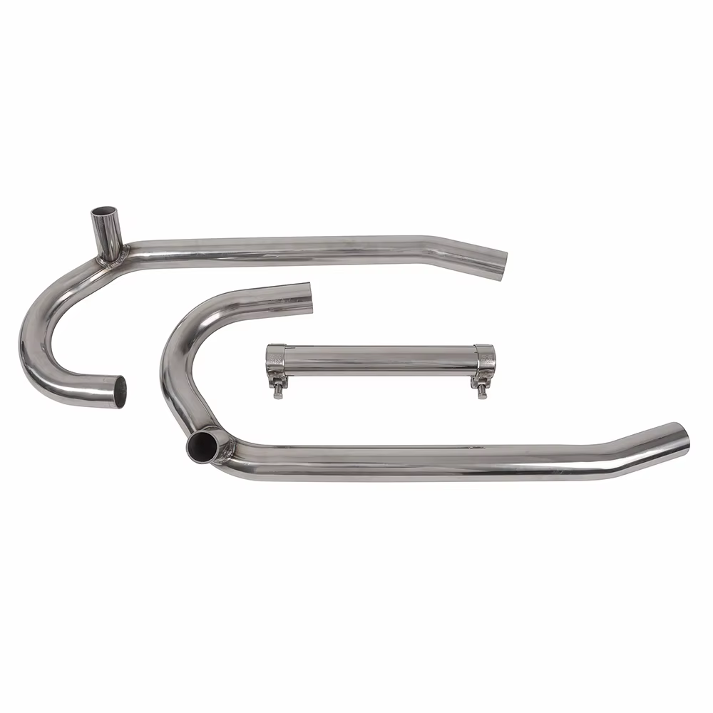 Café Racer pour BMW R75 R80 R90 R100 38mm ensemble de collecteur d'échappement avant en acier inoxydable moto silencieux tuyau collecteur collecteur