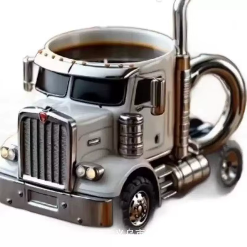 Tasse à café de camion faite à la main européenne