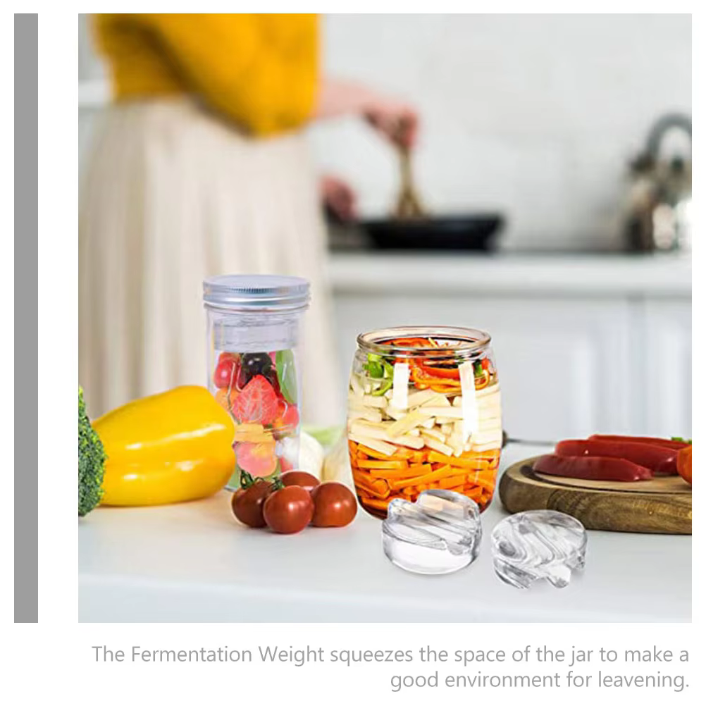 Couvercles de Fermentation en verre pour bocaux buccaux