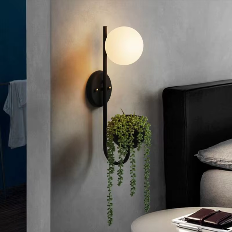 Applique Murale en Verre au Design Nordique Rétro Vintage, Luminaire Décoratif d'Nik, Idéal pour une Chambre à Coucher, un Restaurant ou une Table de oral et
