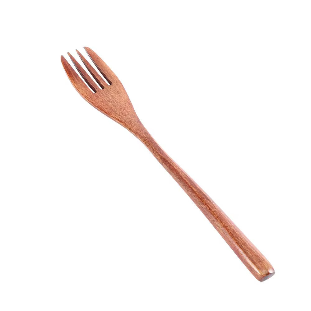 Salade de cuisine cuisson bois écologique naturel couverts fourchettes